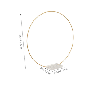 10Pcs Metal Floral Hoop Centerpiece with Acrylic Base Gold Wreath Rings for DIY Wedding Decor and Party Table Enhancements Metal Hoops for Crafts and Centerpieces