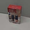 CIRCLE JOY Rechargeable Electric Salt and Pepper Grinder Set Gravity Salt and Pepper Mills Set with LED Light, No Battery Needed, Adjustable Coarseness, Washable 135ml Container, Black