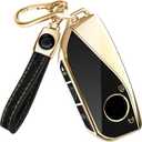 Lucrum Compatible with BMW Key Fob Cover & Keychain - TPU Keyfob Case for X1 X5 X6 X7 XM, 2 3 5 7 Series, i7 iX (2023-2025) (Black)