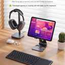 CZUR K5S Bluetooth Keyboard with Touchpad, Wireless & Wired Keyboard with Trackpad for PC, Laptop, Tablet & Phone, Multi-Device Portable Rechargeable Keyboard, for Windows/Mac/Android/iOS (No Backlit)