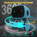 KaeKid Robots for Kids, Interactive Smart Robotic with Touch Sensor, Voice Control, Speech Recognition, Singing, Dancing, Repeating and Recording, Robot Toy for 3 4 5 6 7 8 Year Old Boys Girls (Blue)