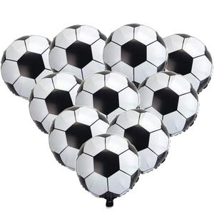 BinaryABC Soccer Balloons,Football Party Supplies,18 Inch,(10pcs)