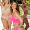 A Fresh Collection Confidence Boost Seamless Push Up Bra 2 Pack (Beige, L)