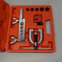 25 ft 3/16 Copper Coated Brake Line Kit (Includes 16 Fittings and 4 Unions Brake Line Fittings) + Double & Single Flaring Tool Kit