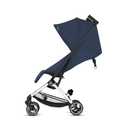 Gb Pockit+ All City, Ultra Compact Lightweight Travel Stroller with Front Wheel Suspension, Full Canopy, and Reclining Seat in Night Blue