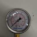 MEASUREMAN 2-1/2" dial,Glycerin Filled, Stainless Steel case, Brass Inside, 0-10psi/kpa,1/4" NPT Lower Mount