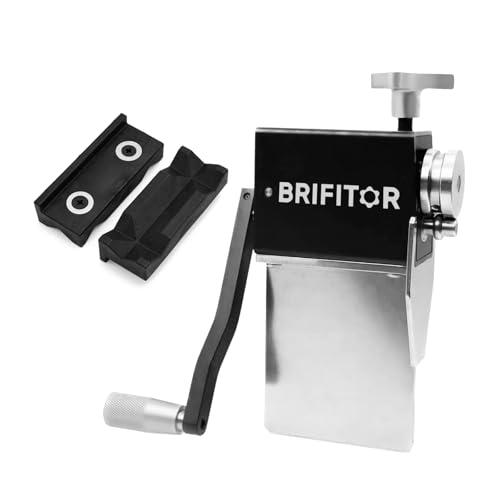 BRIFITOR Tubing Bead Roller Pipe Bead Roller Tool For Intake or Intercooler Aluminum Copper Brass or Thin Steel Piping Up to 4 Inch, With Nylon Vise Jaws Pads For Better Fix on Bench Vise