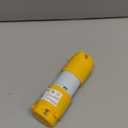 20 Amp 125 Volt Electrical Replacement Plug and Connector, NEMA 5-20 Extension Cord Ends, 2 Pole, 3 Wire Grounding, Industrial Grade, Straight Blade, Heavy Duty, 5 Set, ETL Listed