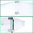 Fire Pit Wind Guard, 17.5 Square Fire Pit Glass Wind Guard Made of Clear Tempered Glass, Set with Assembly Instructions, Screwdriver, Easy to Install