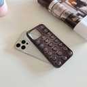 Pretaco for iPhone 15 Pro Max Case, [Premium Chrome Heart Black][Shiny Electroplated 3D Heart][Stylish Creative Case] Soft TPU Drop and Shock Resistant for Women and Girls 6.7