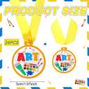 24 Pcs Art Award Medals Rubber Medals Bulk Winner Encourage Team Participation for Kids Adults Competitions Award Trophy Prize Party Supplies