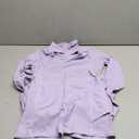 Womens Tennis Dress Polo Collar Long Sleeve A-line Mini Exercise Athletic Dresses with Pockets Shorts (Medium, Purple)