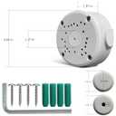 Metal Aluminum Waterproof Junction Box Mount Bracket, Universal for Bullet Security Camera Waterproof Hide Cable Junction Boxs Compatible Video Surveillance Cameras