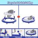 Baby Walker Kids Sit-to-Stand Walker Activity Center with Entertainment Table Multifunctional Educational Push Toy for Boys Girls 6 Months+