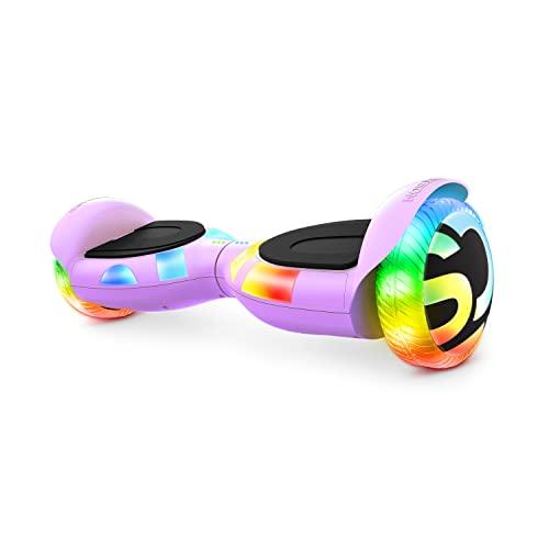Jetson Litho X Hoverboard | Weight Limit up to 220 lb, Ages 12+ | Purple | Lava LED technology, Light-Up Deck, Illuminated Rims, Illuminated Tires, 500-Watt Motor | Top Speed of 10 MPH | Range up to 10 Miles | 5 Hour Charge Time | 36V, 2.0Ah lithium-