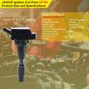 UF764 Ignition Coil Compatible with Hyundai 15-19 Sonata,17-20 Santa Fe,18-21 Tucton,17-22 Sportage,16-20 Optima,16-20 Sorento,19-23 G70,17-22 G90, 27300-2GGA0 1 PC