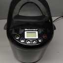 Elite Gourmet Programmable Bread Maker, 2 lb Loaf, 3 Sizes, 19 Presets incl. Gluten-Free, Dough & Jam, Delay Timer, Black