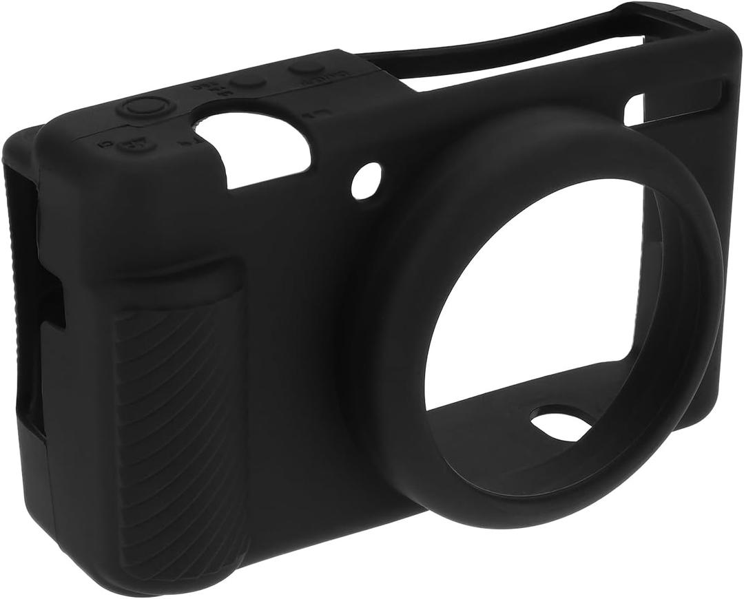 Camera Soft Silicone Protective Case Lightweight Camera Protective Cover Compatible with Sony ZV1F ZV-1F ZV-1 II, Black