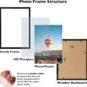 JCJMY 15x19 Picture Frame Black for Poster Photo Picture, Horizontal and Vertical Formats, Wall Hanging, 15 x 19 Wall Gallery Poster Photo Frame