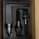 KENES Black Widespread Bathroom Faucet 3 Hole Bathroom Sink Faucet Matte Black Two Handle, 8-Inch 3 Pieces Bathroom Vanity Faucet with Pop Up Drain & Supply Lines, KE-9050-2-P