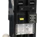Square D by Schneider Electric Homeline 20 Amp Mini Circuit Breaker, 2 Pole, 120/240V AC, 10kA Breaking Capacity, Plug in Mount, GFCI Class A, Residential Use (HOM220GFIC)