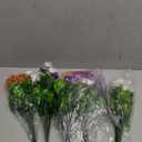 10 Bunches Outdoor/Indoor Artificial Flowers,Plastic Flower,Daisy Imitation Flower Bouquets,Uv-Resistant Artificial Flower Shrubs for Wedding,Garden,Home,Porch,Planter,Front Door,Patio,Balcony Decor