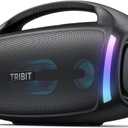 Tribit Bluetooth Speaker StormBox Blast 2, 200W Portable Wireless Speaker with Subwoofer, XBass, LED Light, Bluetooth 5.4, IP67 Waterproof, Custom EQ, 30H Playtime, TWS Pairing for Party/Outdoor