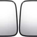 X AUTOHAUX Pair Car Rearview Left Right Side Mirror Glass Replacement W/Backing Plate Heated White Glass for Honda CR-V CRV 2002-2006