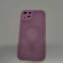 TOCOL Magnetic for iPhone 14 Case, Upgraded Full Camera Protection, Compatible with Magsafe, 15FT Drop Protection, Translucent Matte Back Phone Cover 6.1 inch (Lilac Purple)