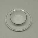 Corelle 17-Piece Dinnerware Set Service for 5, Lightweight Round Plates and Bowls Set, Vitrelle Triple Layer Glass, Chip Resistant, Microwave and Dishwasher Safe, Caspian