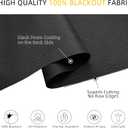 ChrisDowa Cordless Blackout Roller Shades for Windows, Striped Free-Stop Window Blinds with Privacy, Thermal Insulated Window Shades for Home, Office and Door. Black, 20" W x 72" H
