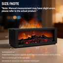 TMEHM Fireplace Flame Air Diffuser Humidifier,7 Colors Aromatherapy Essential Oil Diffuser,Ultrasonic Aroma Humidifier with Timer for Home,Bedroom,Office,Yoga (Black, L)