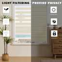 Cordless Zebra Blinds Window Blind Zebra Shade Blinds for Windows Roller Sheer Shades Privacy Light Filtering Shades for Home Kitchen Bathroom (Width 38'' X Height 72'' Cream)