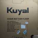 Kuyal 2 Pack 1/5" Thick Office Chair Mat, 36" x48" with Lip Heavy Duty Hard Computer Chair Mat, Under Desk Protector Carpeted Floors Mats, Can be Used on Carpet or Hard Floor, Ship Flat