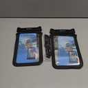 Niveaya Double Space Waterproof Phone Pouch (2-Pack) - IPX8 Phone Case Dry Bag for Beach, Kayak, Cruise Travel Essentials - Compatible with iPhone 17/16/15/14 Pro Max Galaxy S25/S24 Ultra (up to 8.3") (Black+ Black)