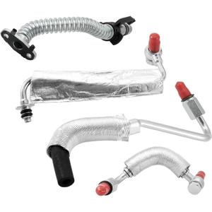 55587854 4 PCS Turbo Oil Return Drain & Oil Feed Pipe Kits (1.4L ONLY) For Buick Encore 2013-2019, For Chevy Cruze 2011-2019,Sonic 2012-2019,Trax 2013-2019, 667-023 55568031 55592600 25198546