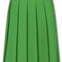 SANGTREE Women's Girls A-Line Long Pleated High Waist Fashion Skirt, School Uniform Cosplay size L