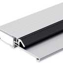 Tandefio 1 Pc 4-9/16"x1"x36" Exterior Door Threshold Heavy Duty Silver Aluminum Outswing Fixed Bumper Sill, Composite Material Base with Aluminum Top and Seal Outswing Door Threshold (Silver)