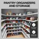 ClearSpace Clear Plastic Storage Bins  Pantry Organizers & Storage Containers, Cabinet Organizer - Home Organization Must Haves for Kitchen, Laundry Room, Office, Closet, Garage & Freezer (6 Pack)