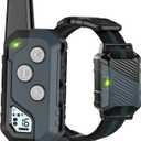 Shock Collar for Dogs, IP67 Waterproof Dog Training Collar with Remote, 3 Training Modes with Beep, Vibration, and Safe Static, Rechargeable E Collar for Large Medium