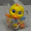 Yiosion Musical Flapping Yellow Duck Interactive Action Educational Learning Walking Light Up Dancing Toy for 1 Year Old Baby Toddler Infant