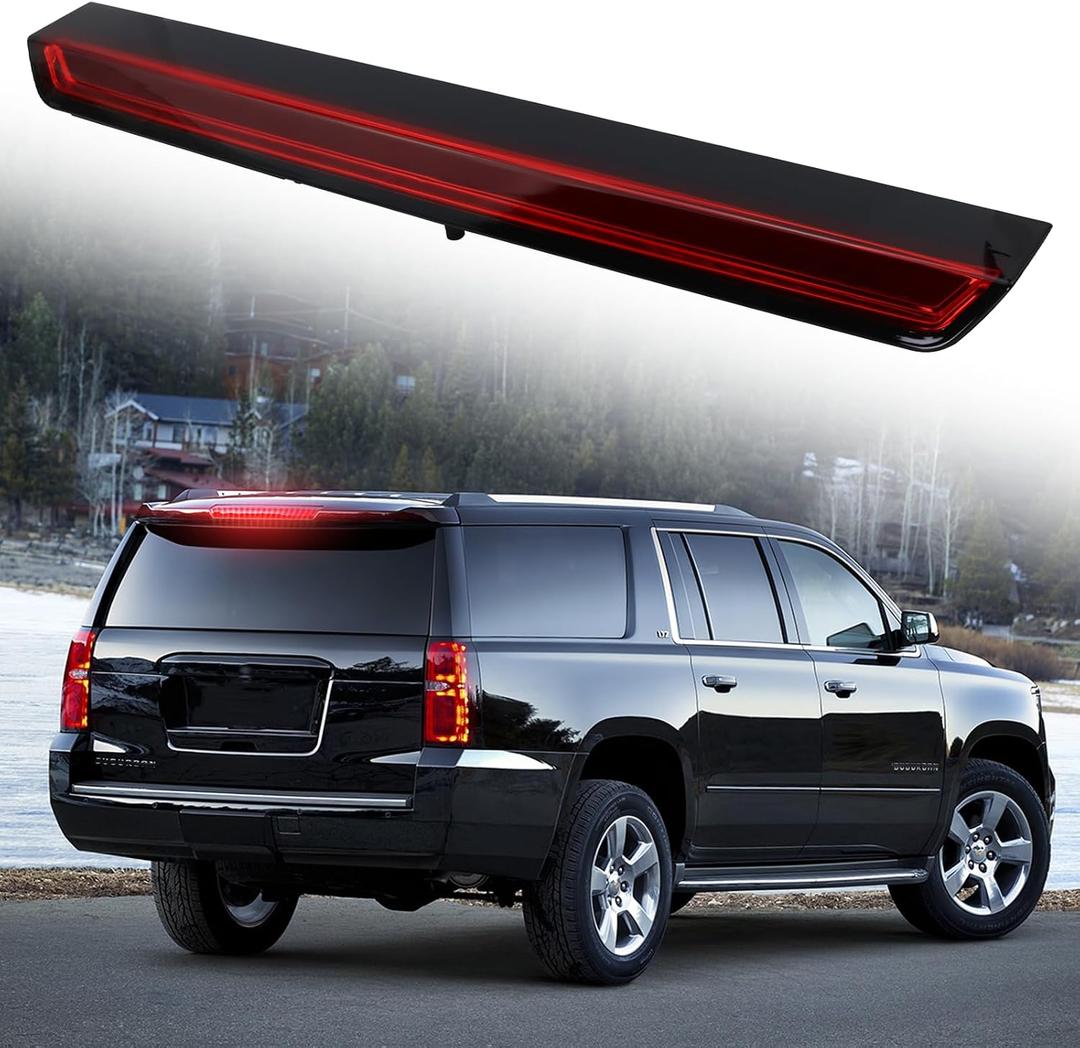 3rd Brake Light Full LED Rear Center Waterproof High Mount Stop Light 3rd Lamp Compatible with 2015-2020 Chevy Tahoe 2015-2020 Chevy Suburban 2016-2019 Suburban 3500 HD Repalce#923-116 22783104