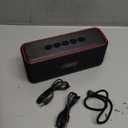 Monster Shock Plus Bluetooth Speaker, Portable Speaker with 30W Stereo Sound, 15H Playtime, Bluetooth 6.0, Support AUX, TF, Wireless Stereo Pairing, IPX6 Waterproof Speaker for Home, Outdoor, Travel