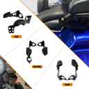 Passenger Armrests with Adjustable Cup Holder Fit for Harley Touring Electra Glide FLHT, Road Glide Ultra FLTR, Tri Glide FLHTCUTG 2014-2024 (Black)