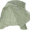Festive Pleated Table Runner for Dining Table Decor Style Cover for Weddings Parties and Home Decoration Light Green