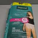 Depend Fresh Protection Adult Diapers, Incontinence & Postpartum Bladder Leak Underwear for Women, Disposable, Maximum, Medium, Blush, 30 Count, 