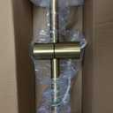 Electric Heater Towel Warmer Rack for Bathroom,Timer&Adjusted Temperature,Stainless Steel,Space Saving,Brushed Gold,47.24 * 3.74 * 4.53in,Wall Mounted-Hardwired Installation