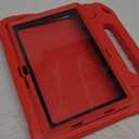 DJ&RPPQ Shockproof Kid-Proof Cover with Screen Protector Handle Incompatible iPad TCL Stand,Tablet Case for Kids 10in (13th/11th Generation, 2023/2021 Release),Red (W22U-Green)