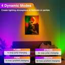 URTOM 6W RGBW Uplighting Indoor Color Changing Up Lights Indoor with Remote Dimmable LED Spot Lights for Home Aluminum Accent Lighting for Party Plant Decor with 5.9 FT Plug Cord, 2 Pack