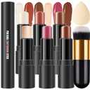 3 Colors Cream Contour Stick Makeup Kit, ,Long Lasting,Waterproof,Matte & Dewy Finish for Woman 